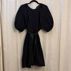 Faith Rowan Leeves Silk Dress with Plaid Trim